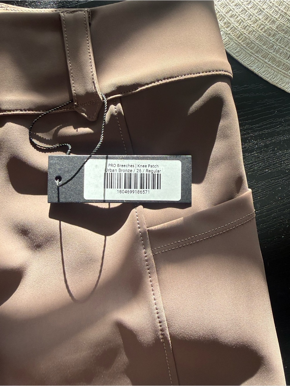 Free Ride Equestrian Kids Leggings in Taupe - Picture 4 of 5